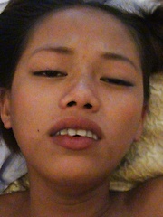 A pair of Filipina schoolgirls in hot threesome with tourist