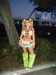 Lexi Belle collected these photos while partying in costume
