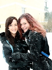 Girls exploring their nude hot teenage bodies at school